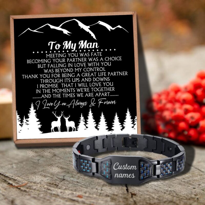 bracelets for husband to my man meeting you was fate customized name bracelet giveme gifts 29821224550461