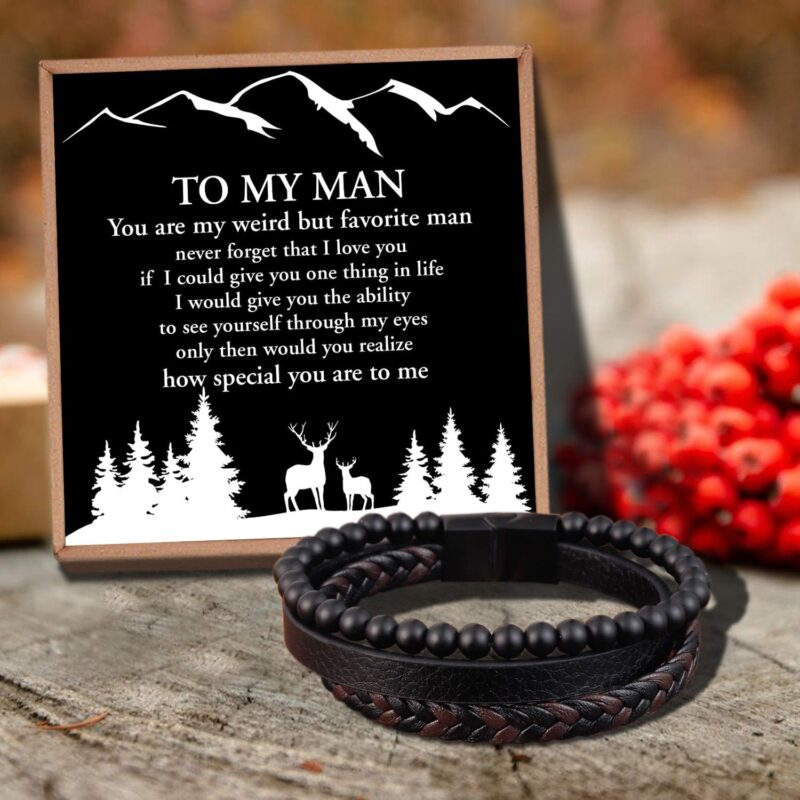 bracelets for husband to my man you are my favorite man black beaded bracelets for men giveme gifts 29573728698429