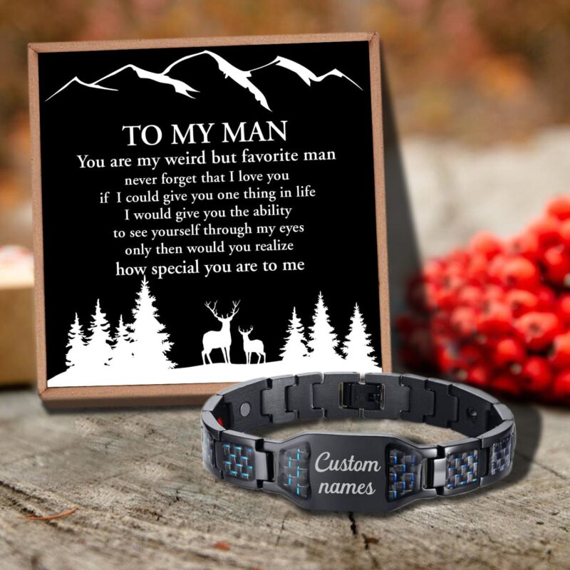 bracelets for husband to my man you are my favorite man customized name bracelet giveme gifts 29820422127677