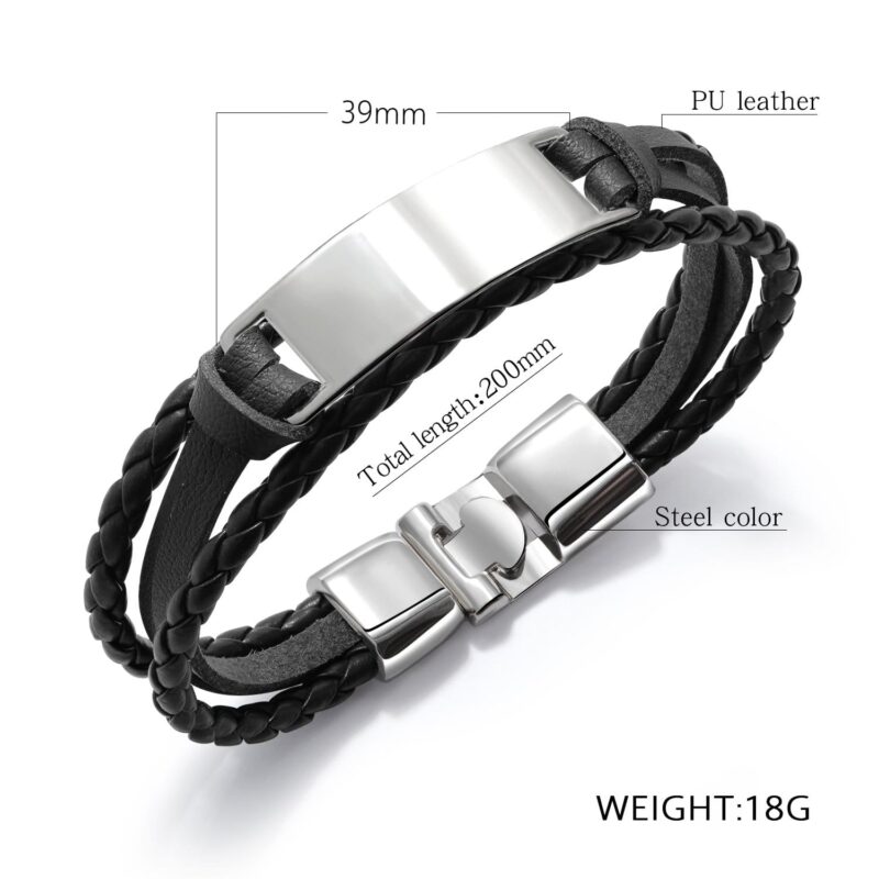 bracelets for lovers to my boyfriend i always love you leather bracelet giveme gifts 28027719352381