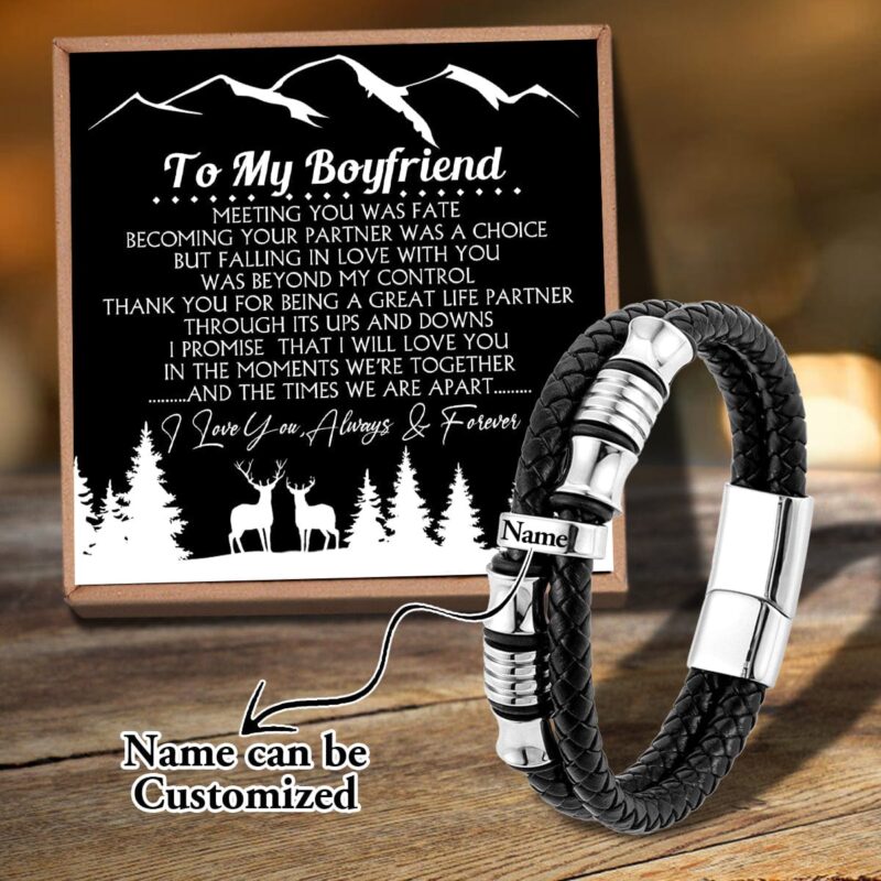 bracelets for lovers to my boyfriend meeting you was fate personalized name bracelet giveme gifts 31184114155581