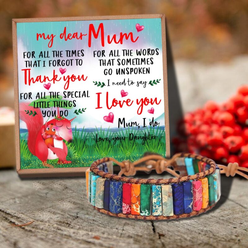 bracelets for mom daughter to mum thank you for all gemstones chakra bracelet giveme gifts 31074145861693