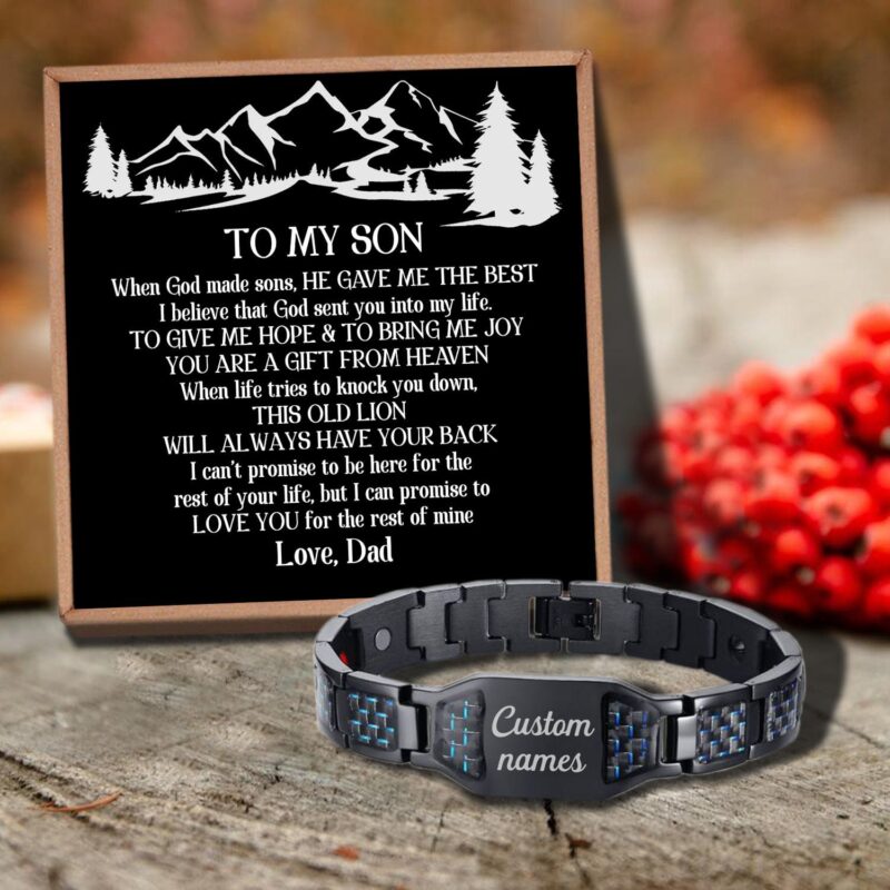 bracelets for son dad to son always have your back customized name bracelet giveme gifts 29589958557757