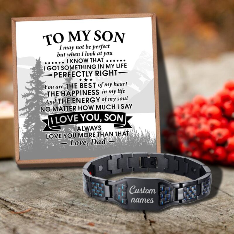 bracelets for son dad to son i love you customized name bracelet giveme gifts 29581791789117