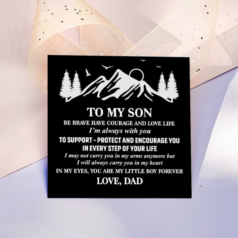 bracelets for son dad to son my little boy forever personalized name bracelet giveme gifts 31077304893501