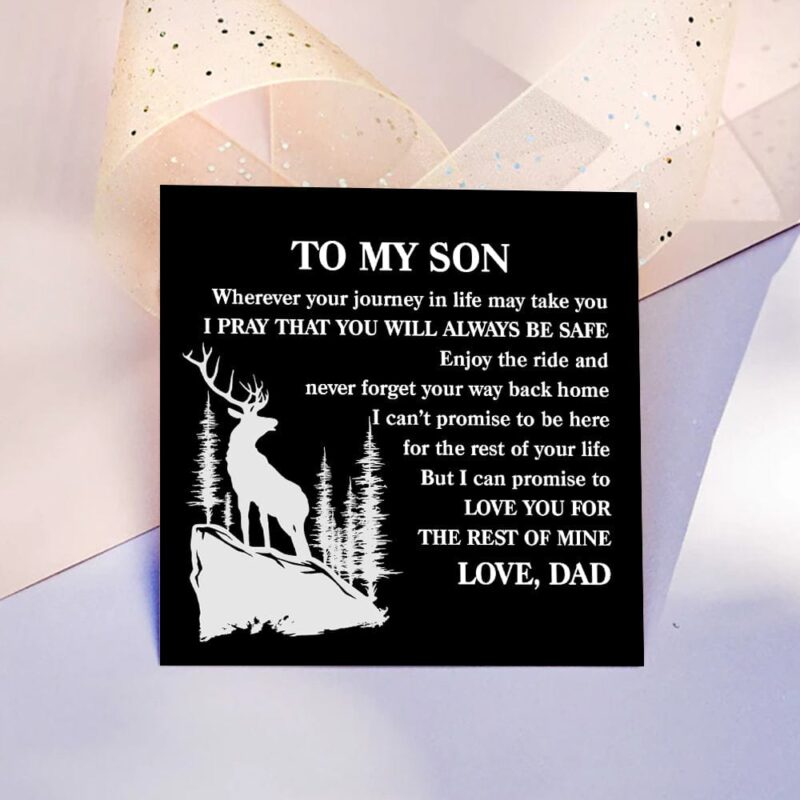 bracelets for son dad to son you will always be safe personalized name bracelet giveme gifts 31077364301885