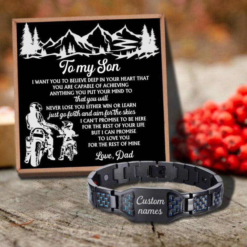 bracelets for son dad to son you will never lose customized name bracelet giveme gifts 29662218289213
