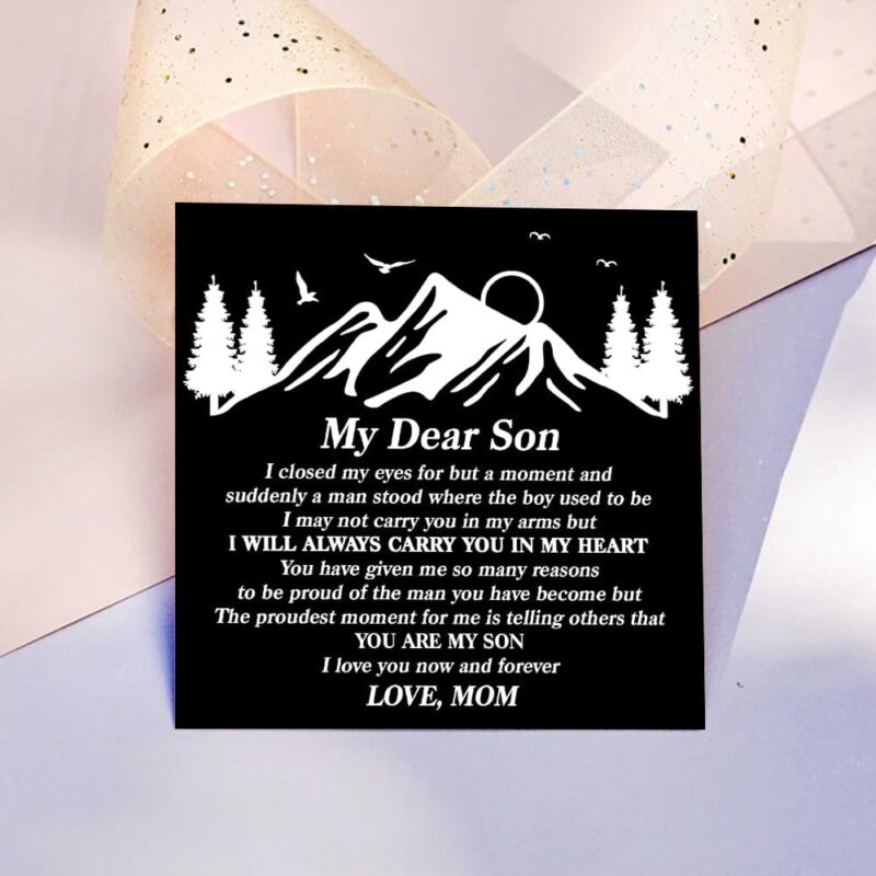 bracelets for son mom to son carry you in my heart personalized name bracelet giveme gifts 31084791726141
