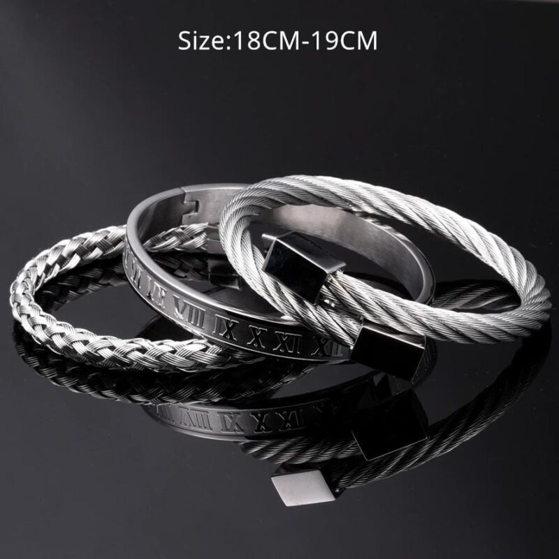 bracelets for son mom to son i love you roman numeral bangle weave bracelets set giveme gifts 28368499343421
