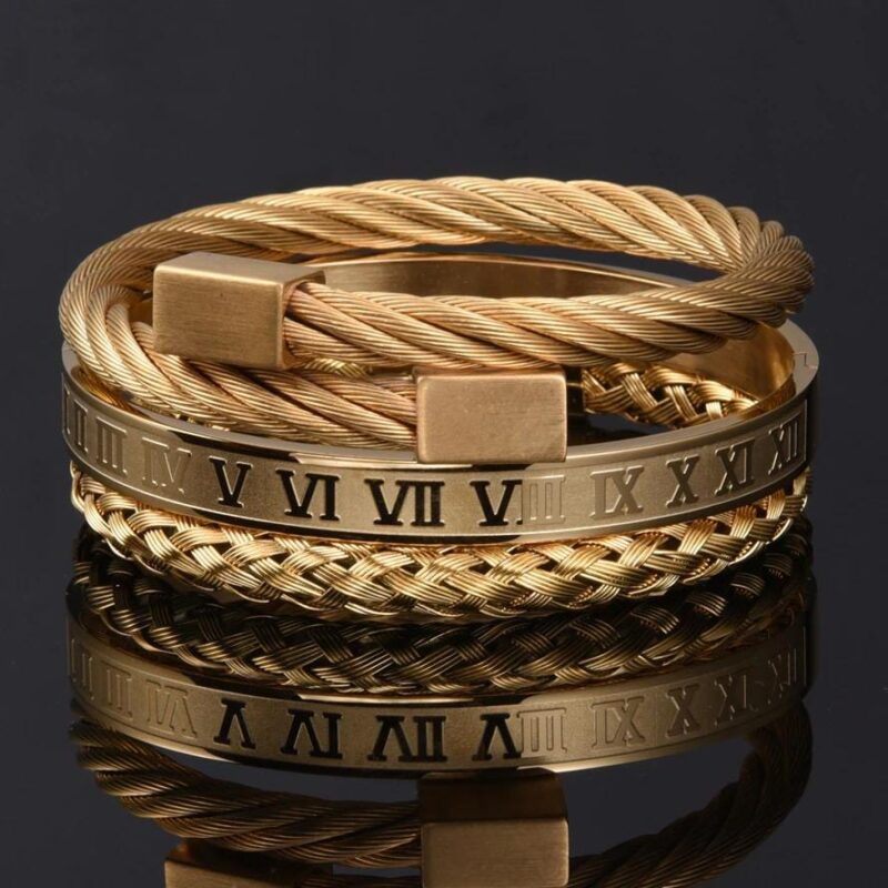 bracelets for son mom to son i love you roman numeral bangle weave bracelets set giveme gifts 28368499605565