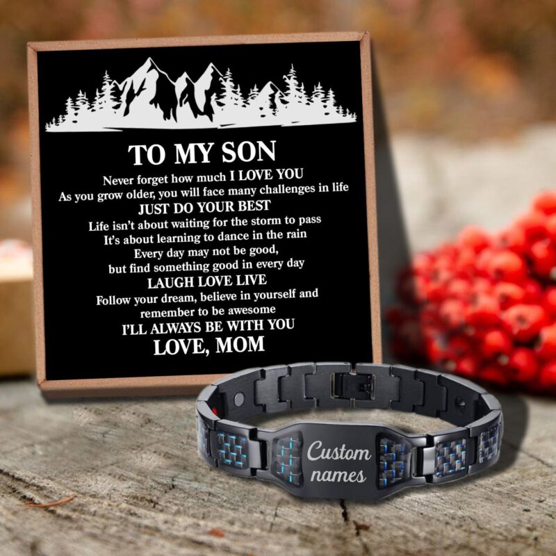 bracelets for son mom to son just do your best customized name bracelet giveme gifts 29623721230397