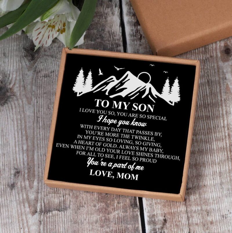 bracelets for son mom to son you are a part of me black beaded bracelets for men giveme gifts 29216244793405