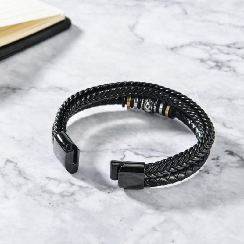 bracelets for son mum to son believe deep in your heart braided leather bracelet giveme gifts 31323504607293