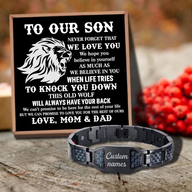bracelets for son to our son we believe in you customized name bracelet giveme gifts 29677423919165