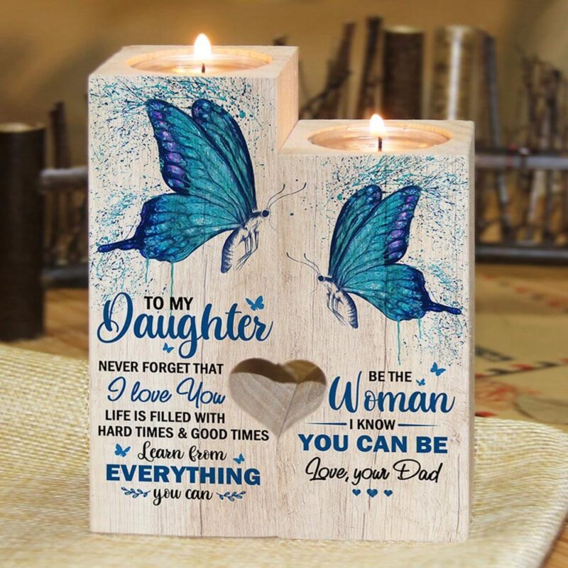 candle holders dad to daughter i know you can be wooden candle holders giveme gifts 31073508425789