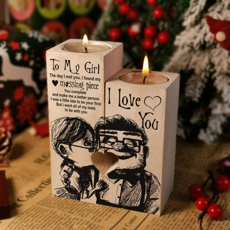 candle holders to my girl i found my missing piece wooden candle holders giveme gifts 16574116397117