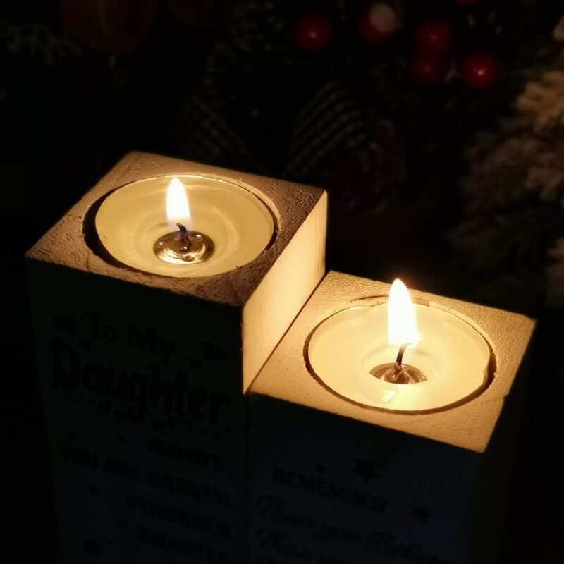 candle holders to my girl i found my missing piece wooden candle holders giveme gifts 31080944533565