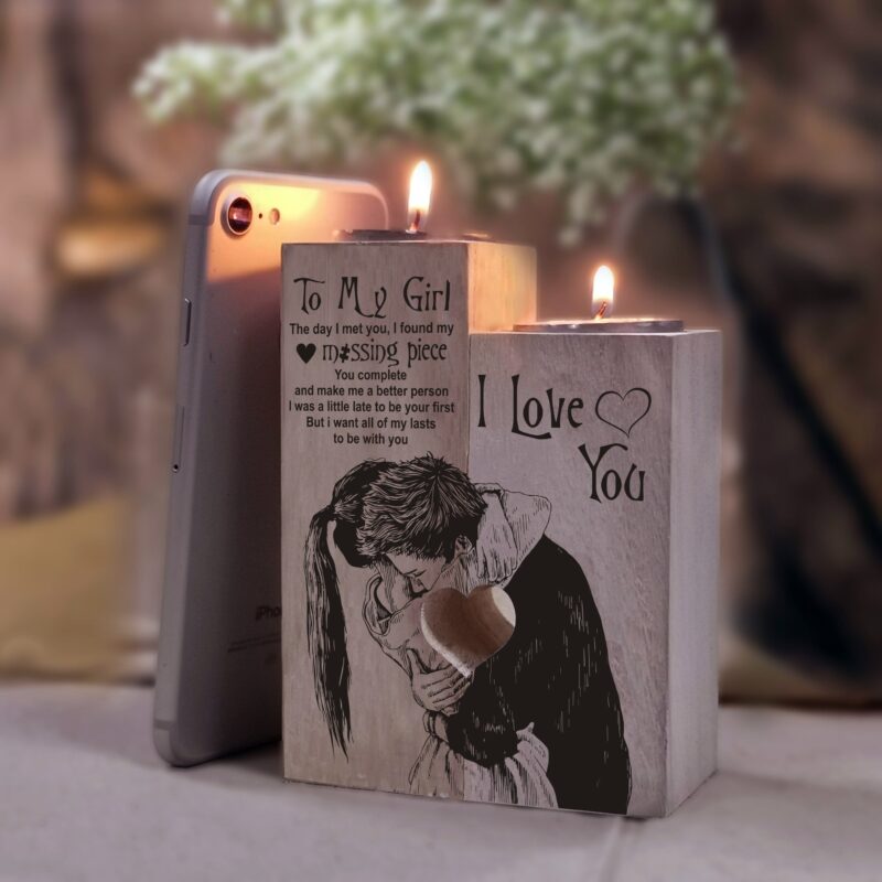 candle holders to my girl i love you wooden candle holders giveme gifts 31079665270845 scaled