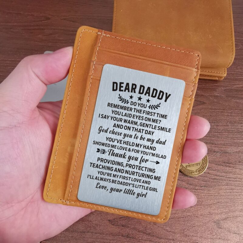 card holder wallets for dad daughter to dad thank you for nurturing me card holder wallet giveme gifts 28177241899069