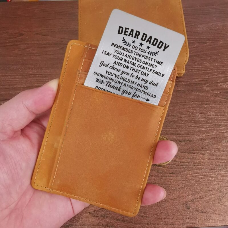 card holder wallets for dad daughter to dad thank you for nurturing me card holder wallet giveme gifts 28177241964605