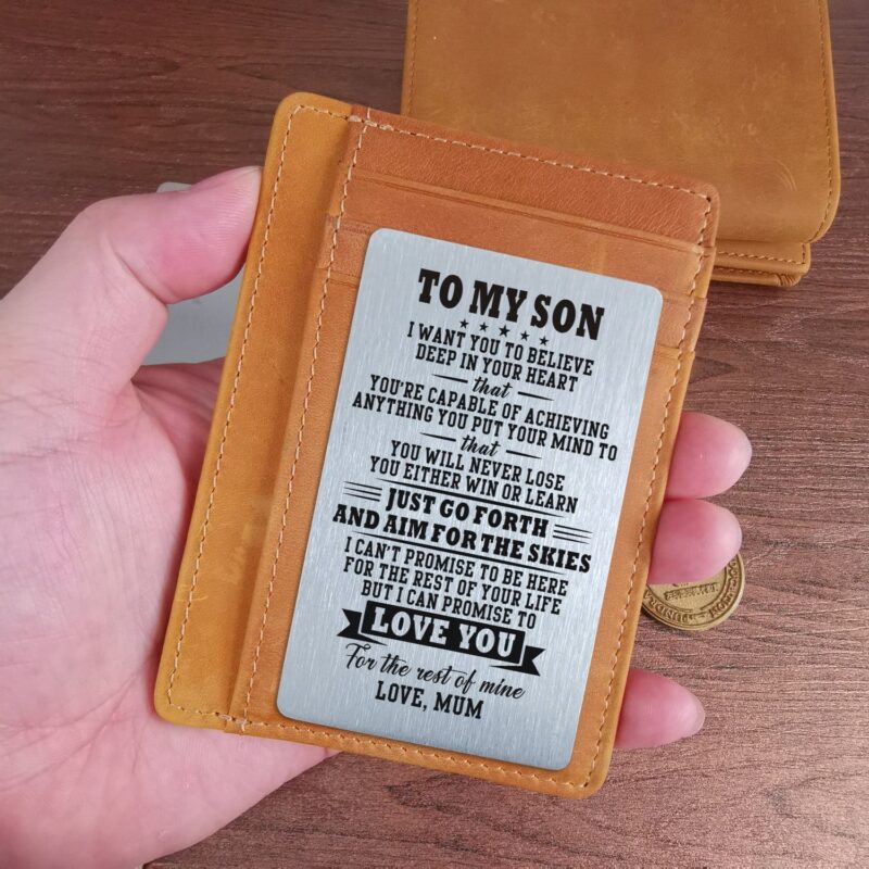 card holder wallets for son mum to son i love you card holder wallet giveme gifts 28160633995325