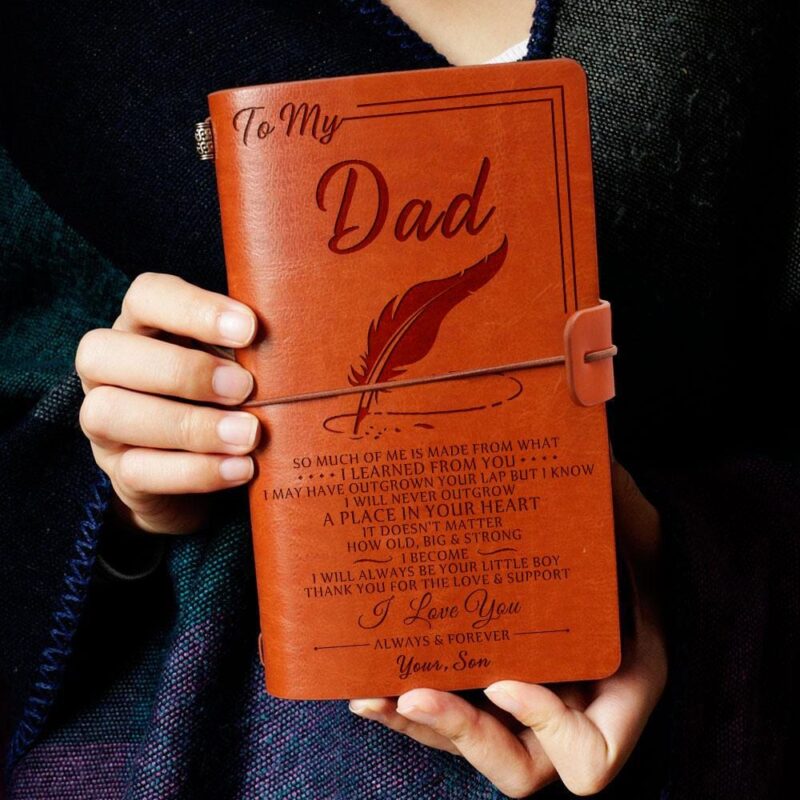 diary for dad son to dad i love you always and forever personalized leather journal giveme gifts 11300282662973