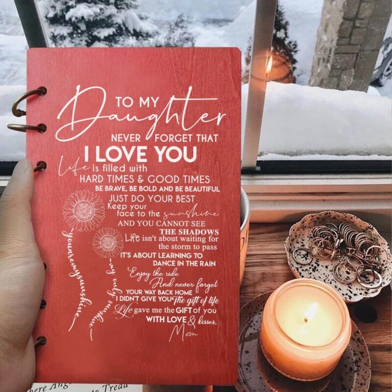 diary for daughter mom to daughter i love you wood journal notebook giveme gifts 16779435311165