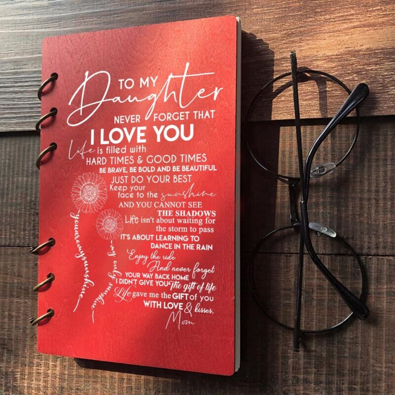 diary for daughter mom to daughter i love you wood journal notebook giveme gifts 16779435343933