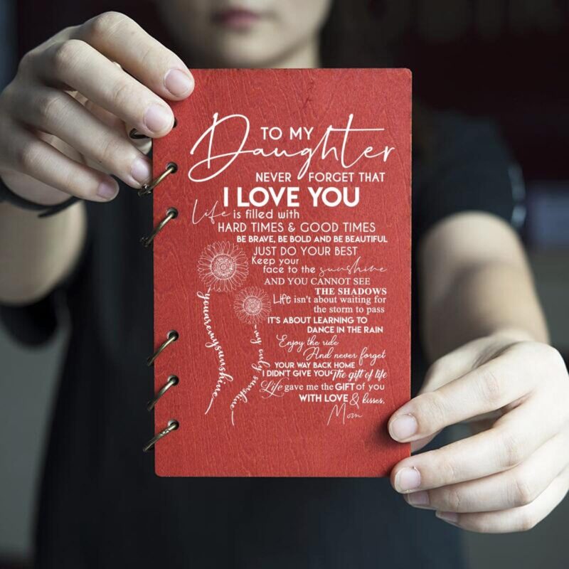 diary for daughter mom to daughter i love you wood journal notebook giveme gifts 16779435540541