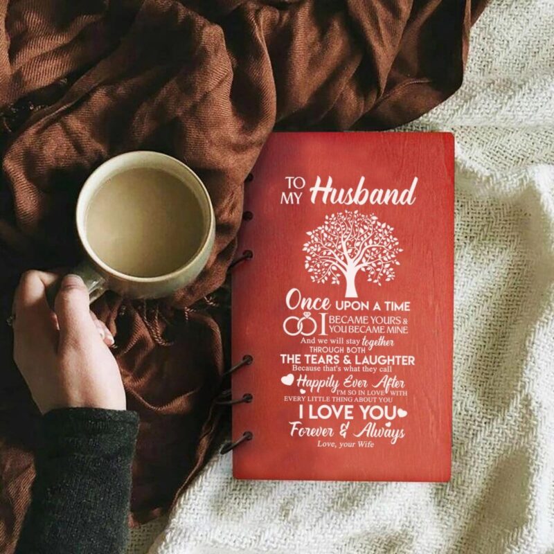 diary for husband to my husband i love you forever and always wood journal notebook giveme gifts 16776216510525
