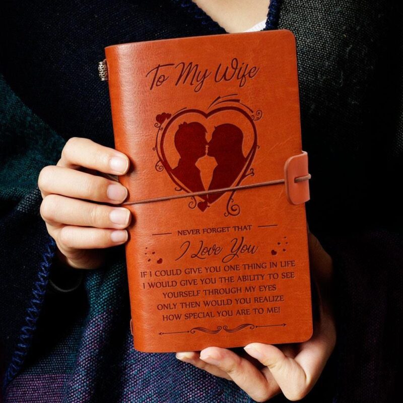 diary for wife to my wife i love you personalized leather journal giveme gifts 4894610128957