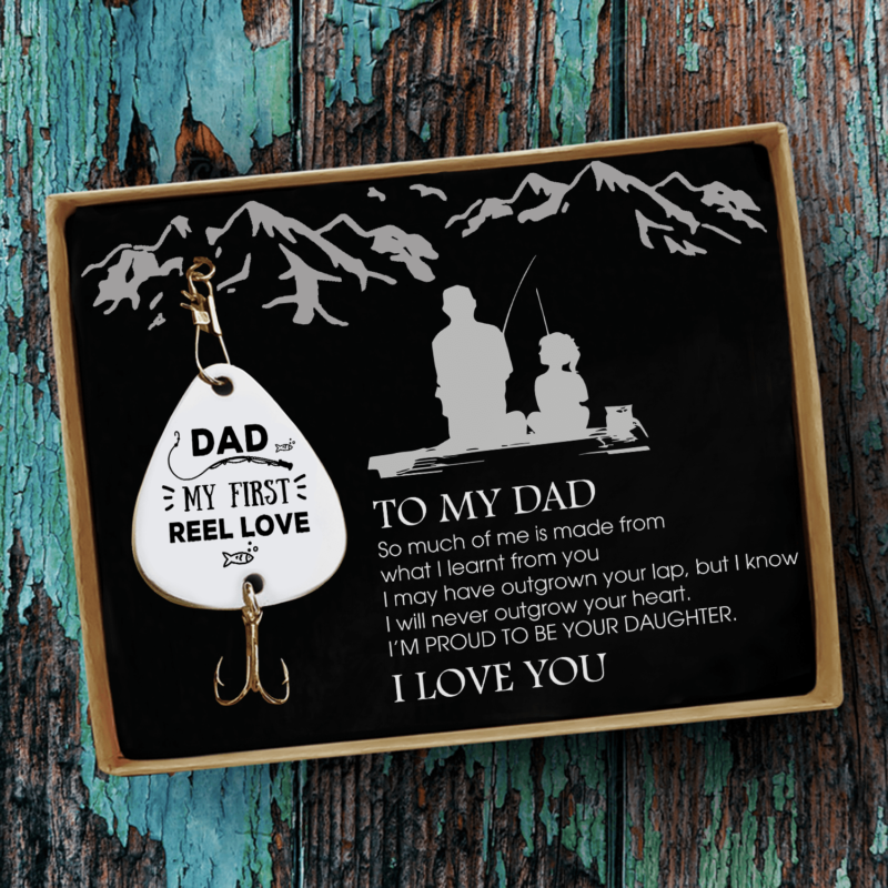 fishing hooks daughter to dad my first reel love customized fishing lure giveme gifts 28108361007165