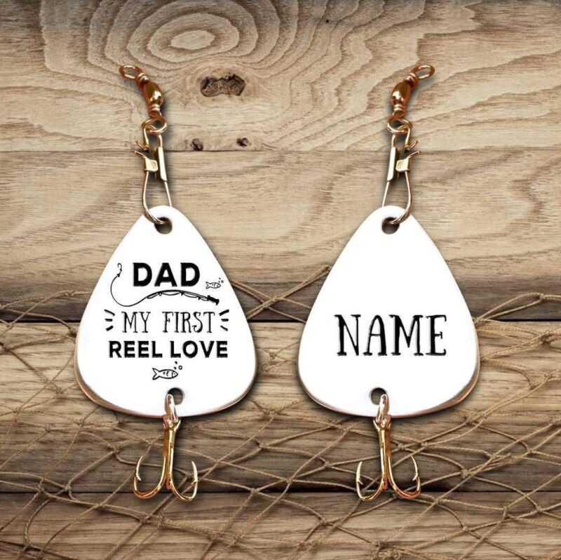 fishing hooks daughter to dad my first reel love customized fishing lure giveme gifts 28108361039933