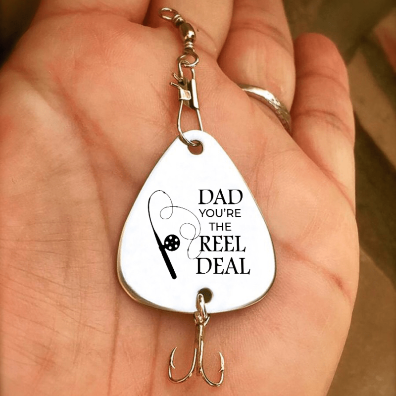 fishing hooks daughter to dad you are the reel deal customized fishing lure giveme gifts 28105890627645
