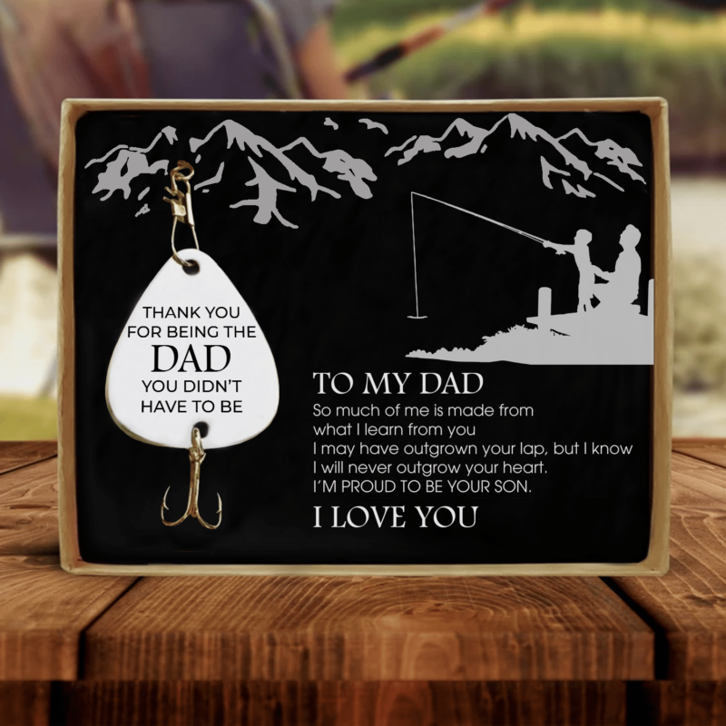fishing hooks son to dad i am proud to be your son customized fishing lure giveme gifts 28105928212541