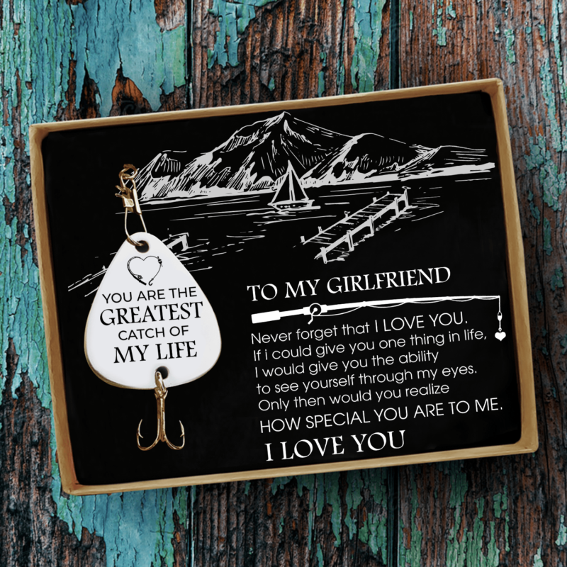 fishing hooks to my girlfriend the greatest catch of my life customized fishing lure giveme gifts 28091565637693