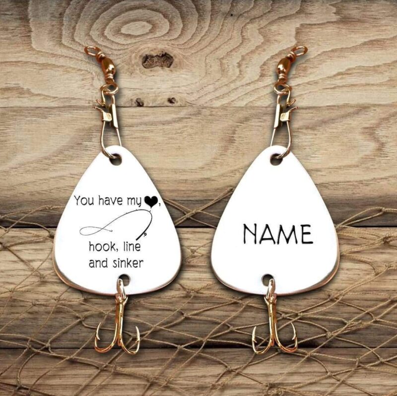 fishing hooks to my girlfriend you have my heart customized fishing lure giveme gifts 28091632681021