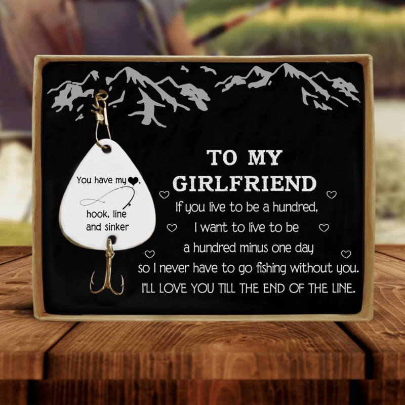 fishing hooks to my girlfriend you have my heart customized fishing lure giveme gifts 28091632779325