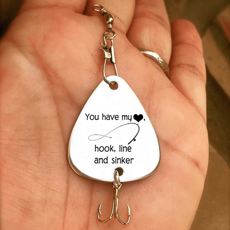 fishing hooks to my girlfriend you have my heart customized fishing lure giveme gifts 28091632844861
