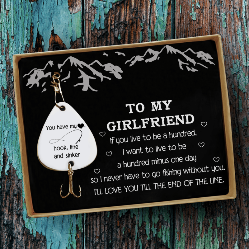 fishing hooks to my girlfriend you have my heart customized fishing lure giveme gifts 28091632910397