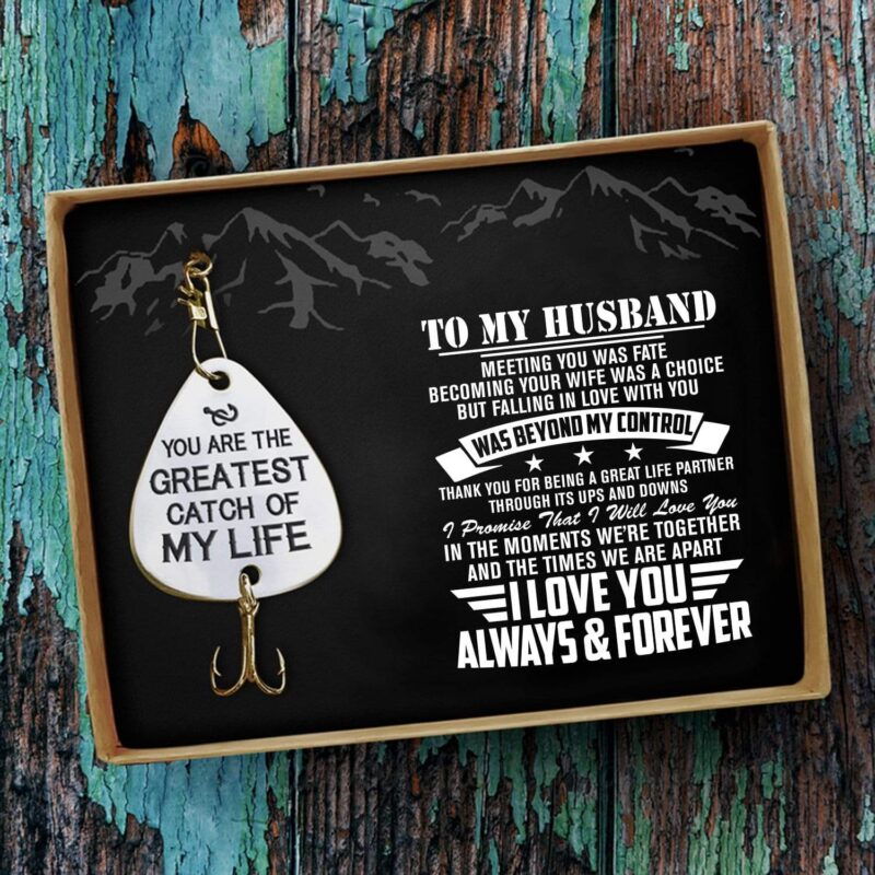 fishing hooks to my husband i love you always and forever customized fishing lure giveme gifts 13600111362109