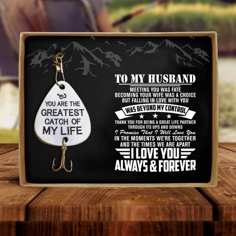 fishing hooks to my husband i love you always and forever customized fishing lure giveme gifts 13600111394877