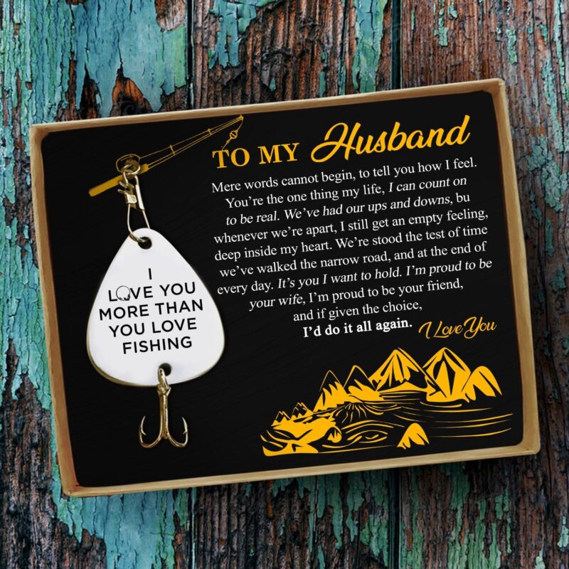 fishing hooks to my husband i love you more than you love fishing customized fishing lure giveme gifts 16510463836221