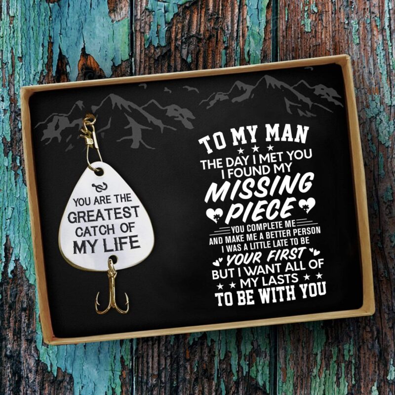 fishing hooks to my man i found my missing piece customized fishing lure giveme gifts 13600157237309