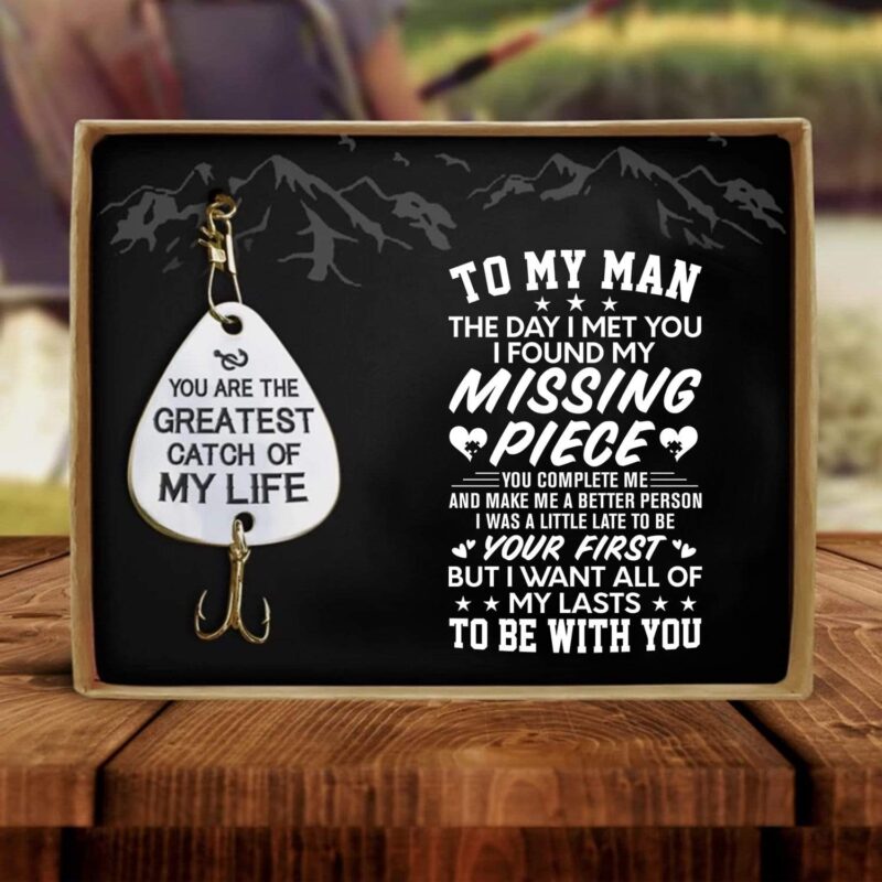 fishing hooks to my man i found my missing piece customized fishing lure giveme gifts 13600157270077