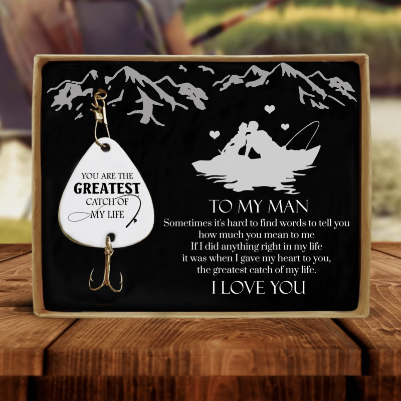 fishing hooks to my man i love you customized fishing lure giveme gifts 28108608176189