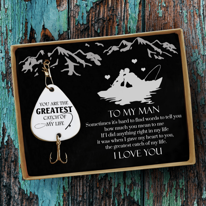 fishing hooks to my man i love you customized fishing lure giveme gifts 28108608208957