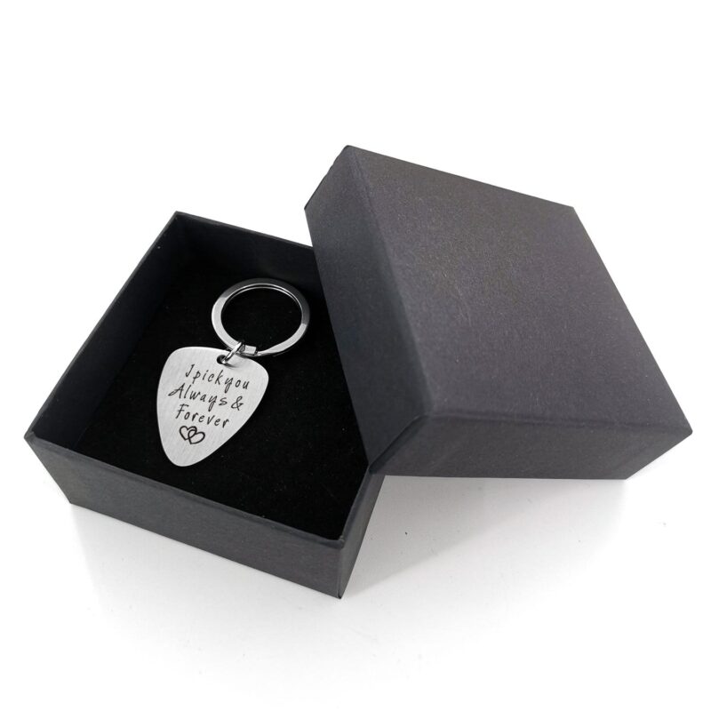 guitar pick keychains i pick you always and forever customized guitar pick keychain giveme gifts 16751112257597