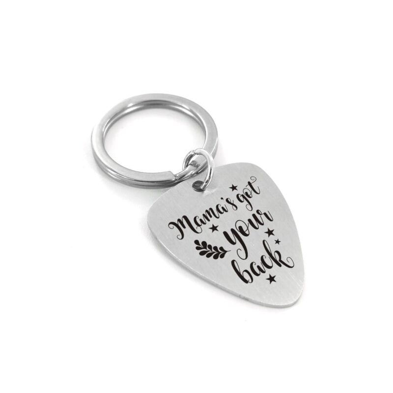 guitar pick keychains mama s got your back customized guitar pick keychain giveme gifts 16754084708413