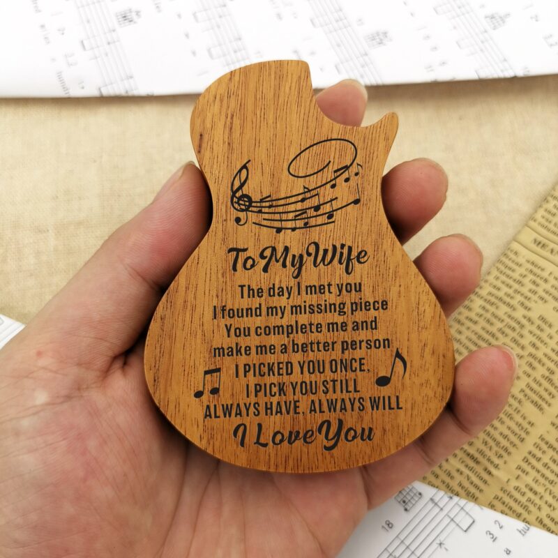 guitar picks to my wife i pick you i love you wood guitar picks with case giveme gifts 16534329294909 scaled